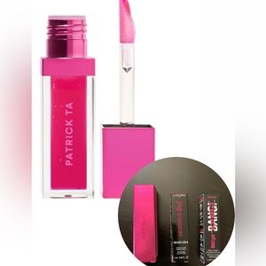 NEW! Patrick Ta Holiday Major Volume Plumping Lip Gloss in HEADLINER & Mascara!